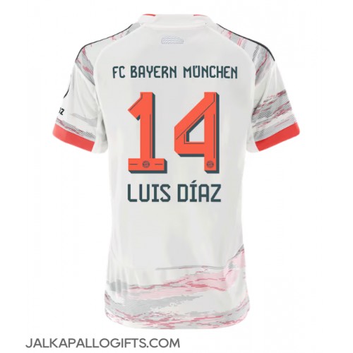 Bayern Munich Luis Diaz #14 Vieraspaita Naiset 2025-26 Lyhythihainen